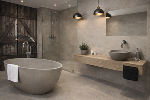 Warm & luxe Beton Badkamer