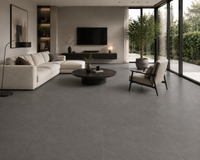 Betonlook | Vloertegel | 60x60 | Kleur Donkergrijs