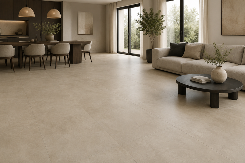 Betonlook | Vloertegel | 60x60 | Beton Effen Zand