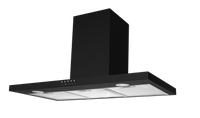 Trendline | Blokschouw afzuigkap | 90 cm | Zwart