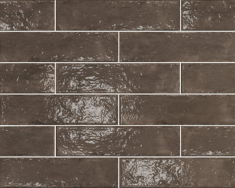 Cluedo | Wandtegel | 7.4x30 | Brown Glossy