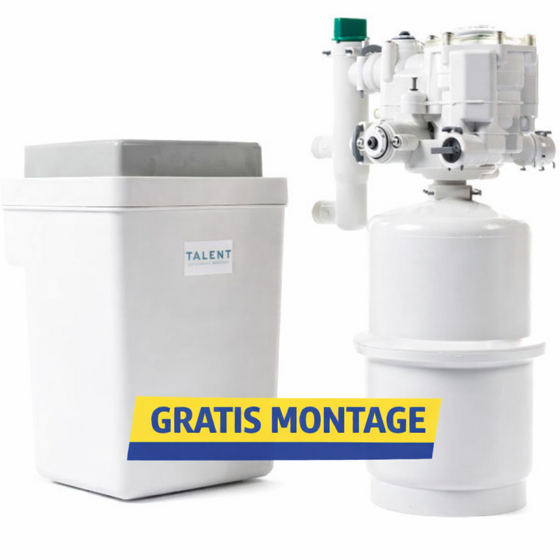 Talent Simplex waterontharder stroomloos 1-5 persoons huishoudens incl. gratis montage