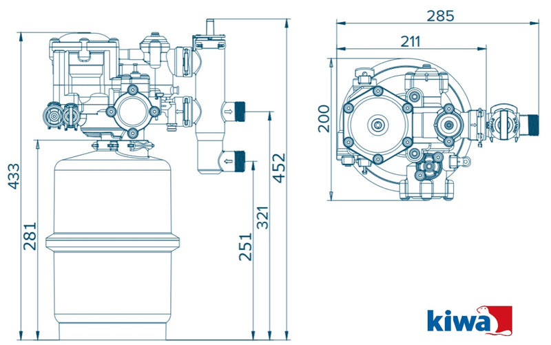 Talent Simplex waterontharder stroomloos 1-5 persoons huishoudens incl. gratis montage