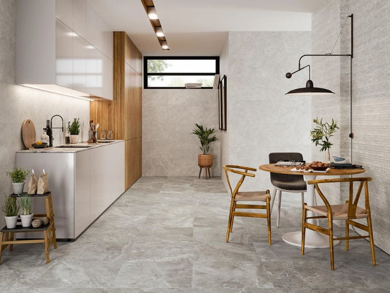 Natuursteenlook | Vloertegel XXL | 120x120 | White