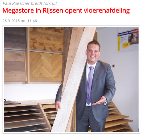Megastore Rijssen opent vloerenafdeling